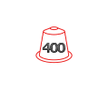 400 קפסולות - מארז מיקס 100 קפסולות 4 תערובות