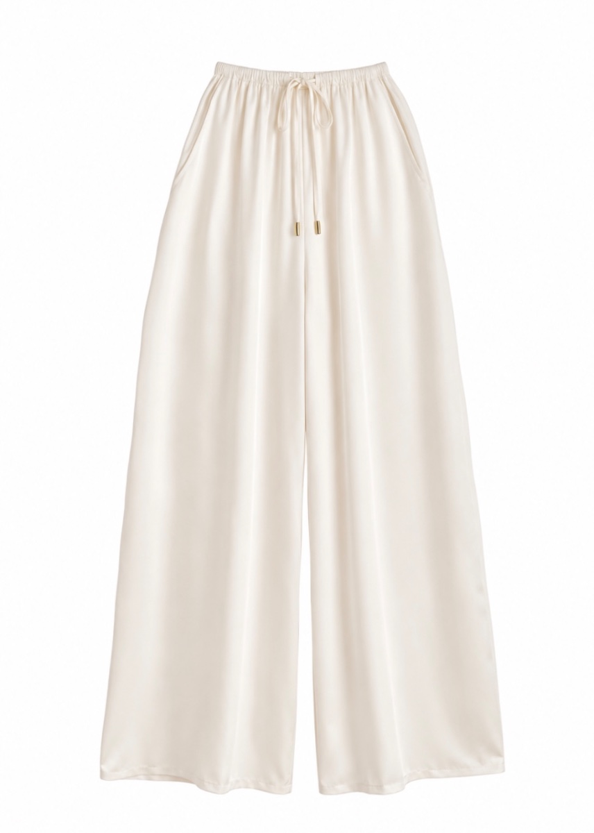 The Satin Cream Trousers
