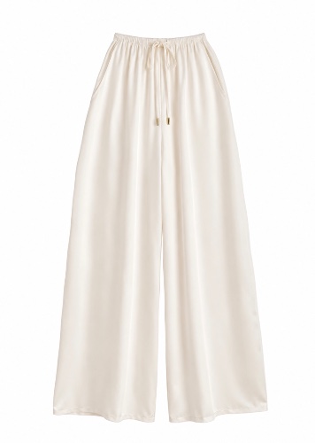 The Satin Cream Trousers