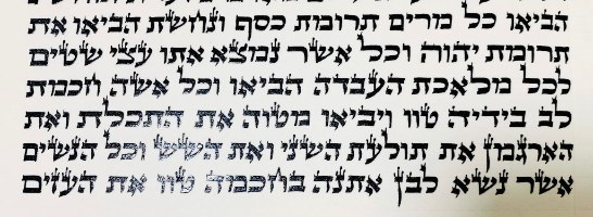 ספר תורה בית יוסף האר"י