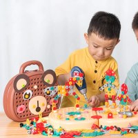 ערכת הברגה וקדיחה מונטוסורית לילדים