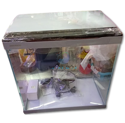 אקווריום ULTRACLEAR חדיש פינות ישרות מסך דיגיטלי טאץ' 33 ס"מ מיניאנג MINJIANG