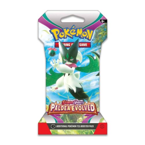 קלפי פוקימון חבילה מוסלבת Pokemon TCG Scarlet & Violet Paldea Evolved Sleeved Booster Pack