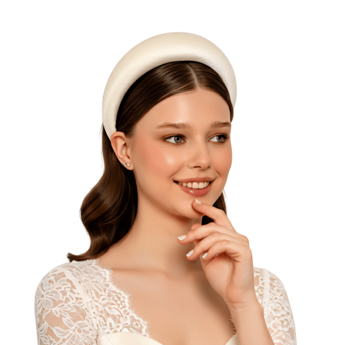 קשת רחבה וגבוהה ומרשימה שמנת/לבן  - דגם אסקוט