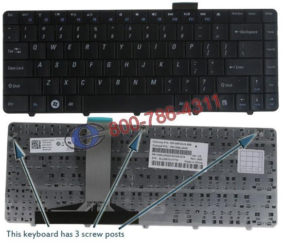 החלפת מקלדת למחשב נייד דל DELL Inspiron 11Z (1110) keyboard GCT7Y