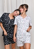 פיג׳מה Floral קצרה