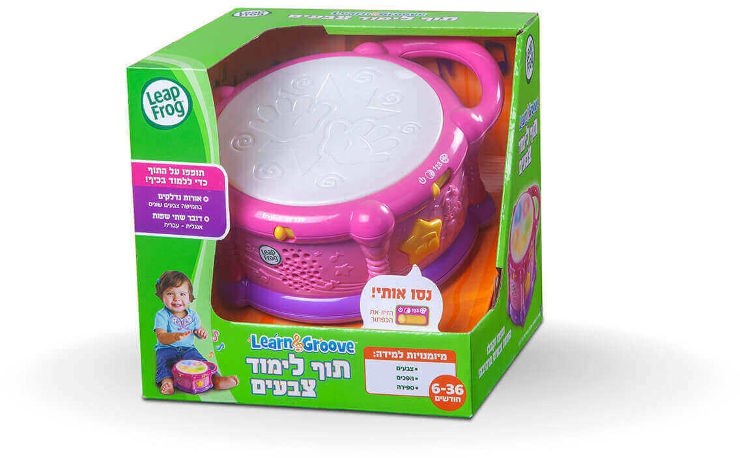 תוף לימוד צבעים ורוד LeapFrog