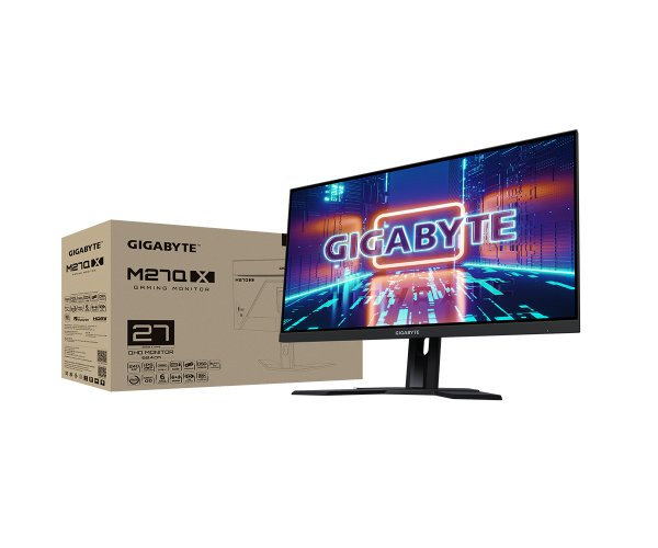 מסך Gigabyte M27Q X 27 2K 1Ms SS IPS 240HZ KVM HDR400 SPEAKERS