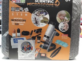 סט מיקרוסקופ  פלסטיק במזוודה לילדים