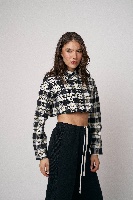 חולצת מוניק- שיבוץ שחור