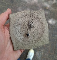 שרשרת לב אוניקס