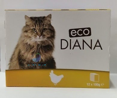 פאוץ' מעדן לחתול 100 גרם בטעם עוף דיאנה (קופסא 12 יח')