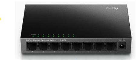 (מתכת) CUDY 8-Port Gigabit Switch GS108-IL