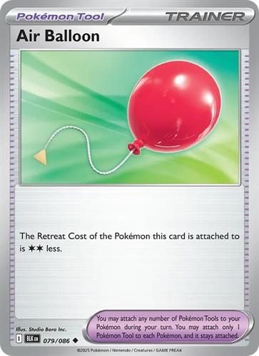 קלף בודד single פוקימון - air balloon - Black Bolt - 079/086