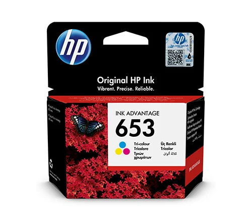 דיו למדפסת-מחסנית Ink Advantage מקורית בשלושה צבעים HP 653