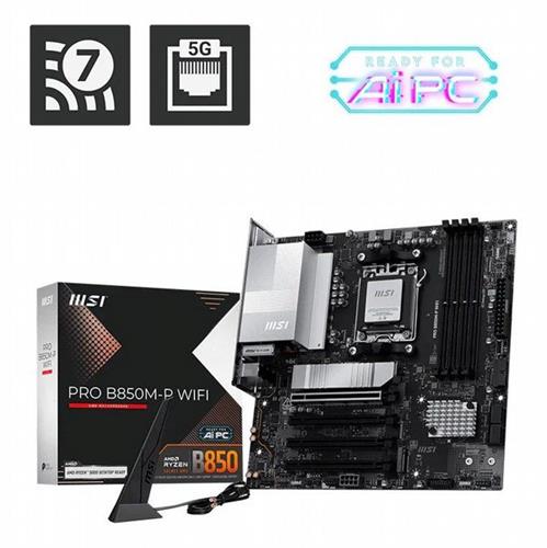 לוח אם MSI PRO B850M-P WIFI AM5 DDR5