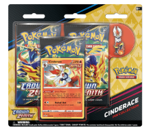 Pokemon TCG: Crown Zenith Cinderance Pin Blister Pack קלפי פוקימון TCG מקוריים בליסטר קראון זנית'