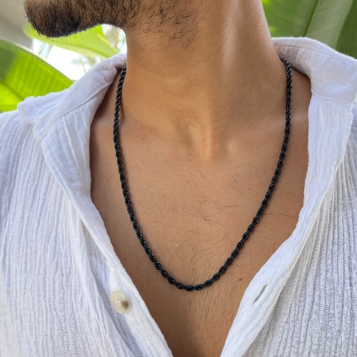 Gino necklace black 3mm