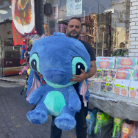 סטיץ - בובת פרווה כחול גודל 105 ס"מ - STITCH