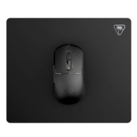 משטח גיימינג Turtle Beach Sense Core Mini – משטח שחור עם עכבר גיימינג שחור מונח עליו ולוגו מותג
