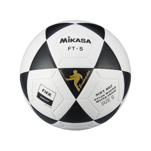 כדור כדורגל 5  לבן שחור מיקאסה - Mikasa 5 FT-5 Fifa Quality