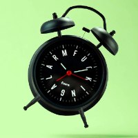 שעון מעורר גדול עם מנגנון שקט Fucking Alarm - מארז לא מושלם