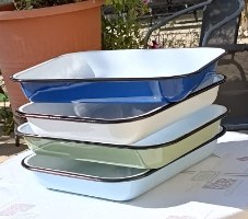 תבנית אפייה והגשה מאמייל איכותי (34x27 ס"מ) – Enamel Boutique
