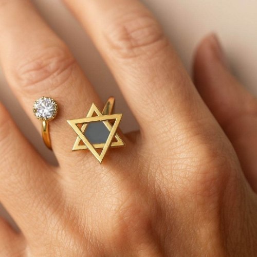 טבעת ננו תנ"ך עם מגן דוד