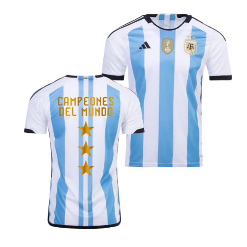 חולצת משחק ארגנטינה בית זוכת המונדיאל 2022 - מהדורה מוגבלת