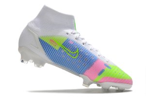 נעלי כדורגל Nike Mercurial Superfly 8 Elite FG לבן תכלת ירוק