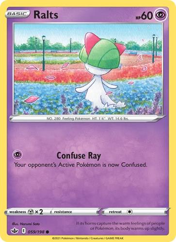 קלף בודד single פוקימון - ralts - Chilling Reign - 059/198