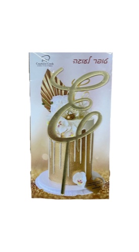 - טופר אקרילי האות E גובה 12 ס"מ