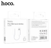 מתאם אודיו עם ממיר מקורי HOCO LS34 IPHONE TO 3.5mm