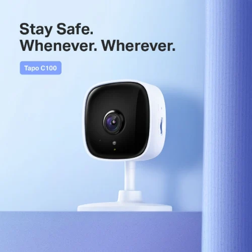 מצלמת  אבטחה IP  2MP אלחוטית TP LINK TAPO C100 AUDIO