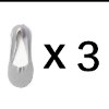 אפור - גרבי חצי לנשים - מארז 3 יח׳