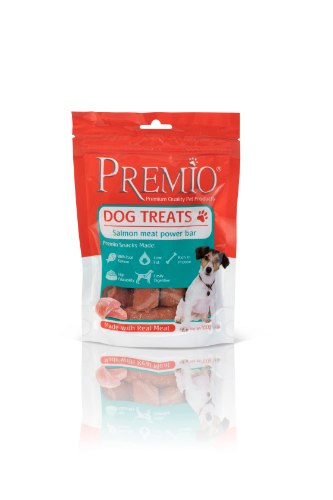 חטיפים לכלבים פרמיו סלמון בר 100 גרם - PREMIO TREATS SALMON BAR 100G