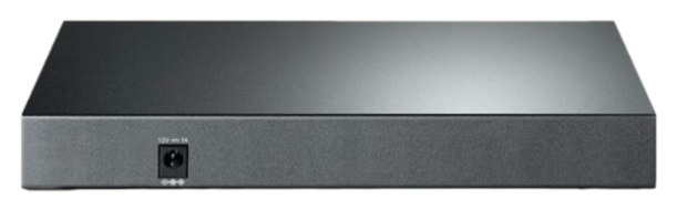 מתג שולחני TP-Link SG105-M2 5-Port 2.5G Switch – מבט אחורי על המתג עם חיבור חשמל