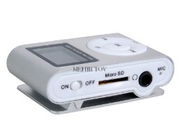 נגן MP3/MP4 קליפס עם מסך כולל כבל טעינה ואוזניות תומך TF/micro SD עד 32GB
