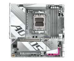 לוח אם Gigabyte B850M AORUS ELITE WIFI6E ICE M-ATX DDR5 AM5 2.5GB