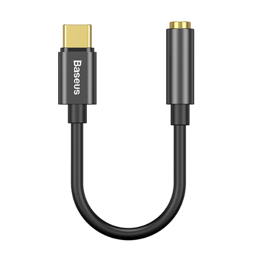 מתאם אוזניות Baseus L54 דגם USB-C לנקבה 3.5mm עם שבב באורך כ- 12cm
