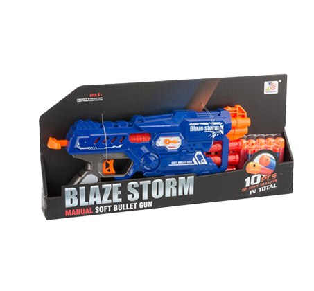 רובה חיצים חשמלי לילדים עם 10 חיצי ספוג BLAZE STORM