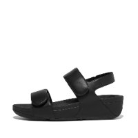 סנדלי לולו צבע שחור פיטפלופ (רצועות סקוצ') FITFLOP