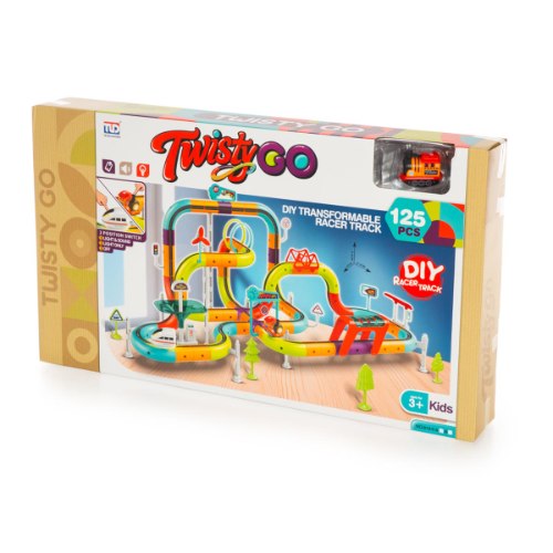 מסלול רכבת  מגנטי 125 חלקים TWISTY-GO