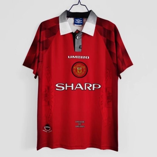 1996-1997 Man United Home Retro  Soccer Jersey