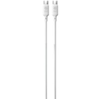 כבל טעינה מהירה 1M צבע לבן Miracase MTCS240W – שני כבלים לבנים עם מחברי USB-C המוצגים אנכית על רקע לבן