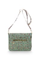 תיק Cross Body בגוון ירוק דגם CLOVER מידות 25x7x20 ס"מ של חברת PIP STUDIO