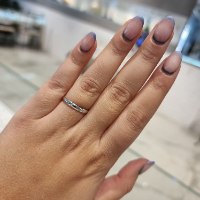 טבעת נישואין חלקה מעוגלת בזהב 14 קרט