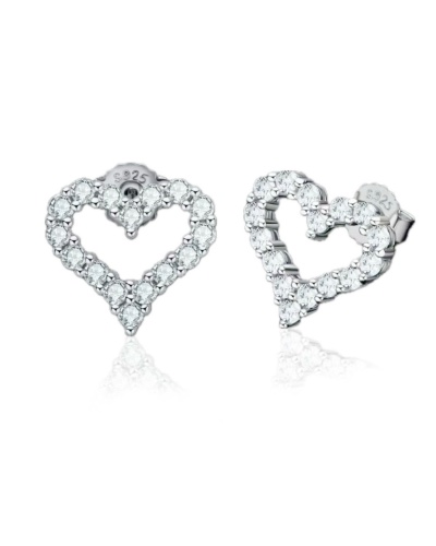 Heart Earrings Silver