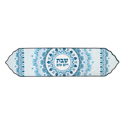 Thermal Insulation Runner for Tablecloth 30X119 cm- Blue Pomegranates Design -special design