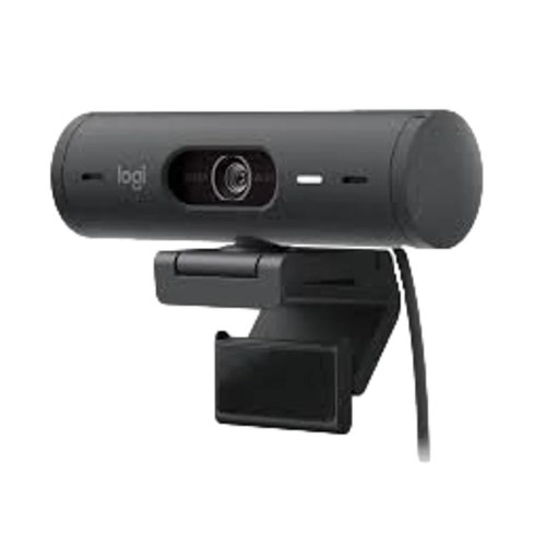 מצלמת Webcam ‏Logitech Brio 505 עם USB-C וכיסוי פרטיות בצבע גרפיט